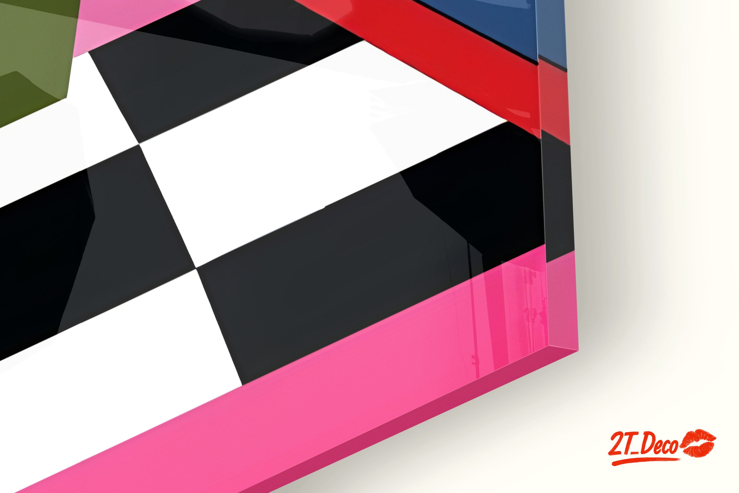 Vibrant Modern Geometric Interior Design Art - Image 9
