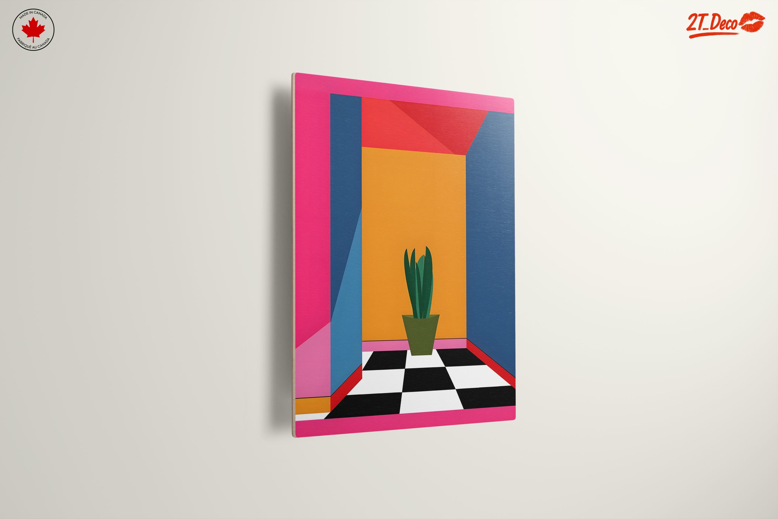 Vibrant Modern Geometric Interior Design Art - Image 13