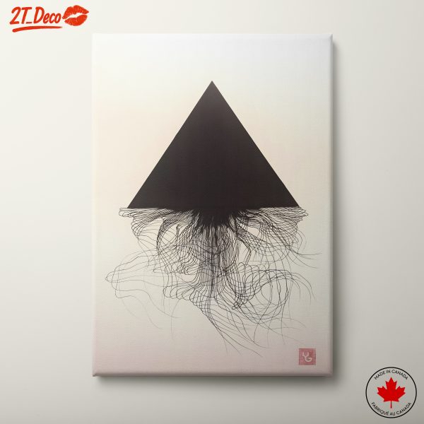 Minimalist Black Triangle Abstract Art