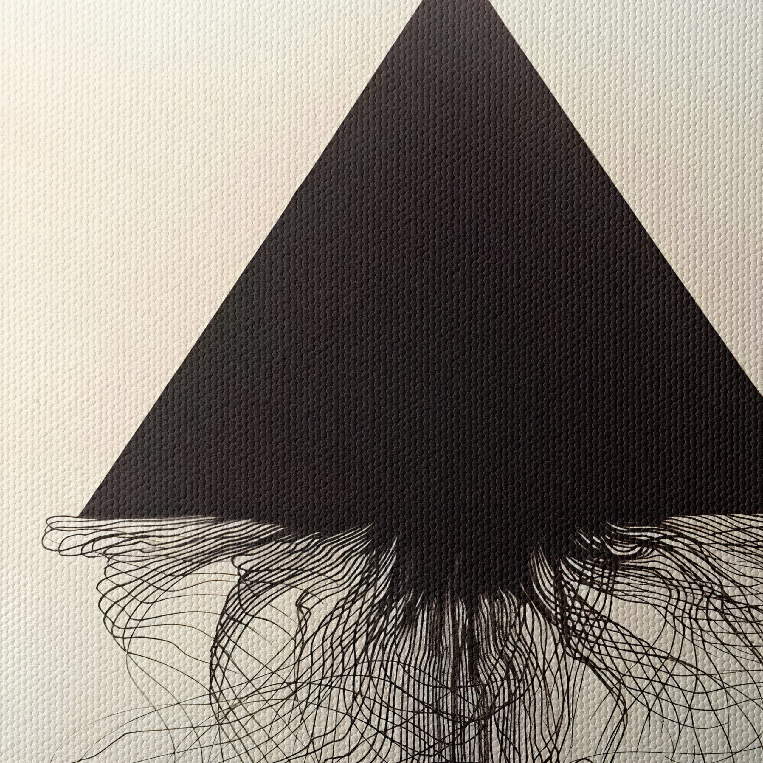 Minimalist Black Triangle Abstract Art - Image 4