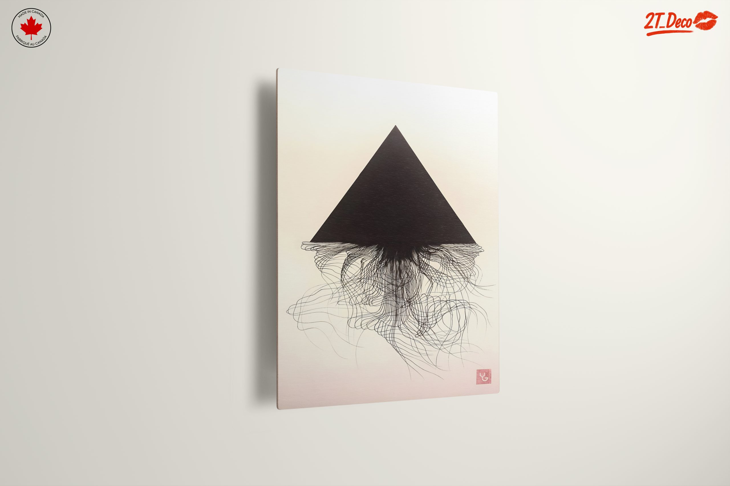 Minimalist Black Triangle Abstract Art - Image 13