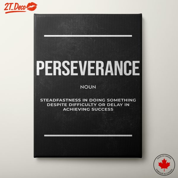 Perseverance Quote Art for Motivation