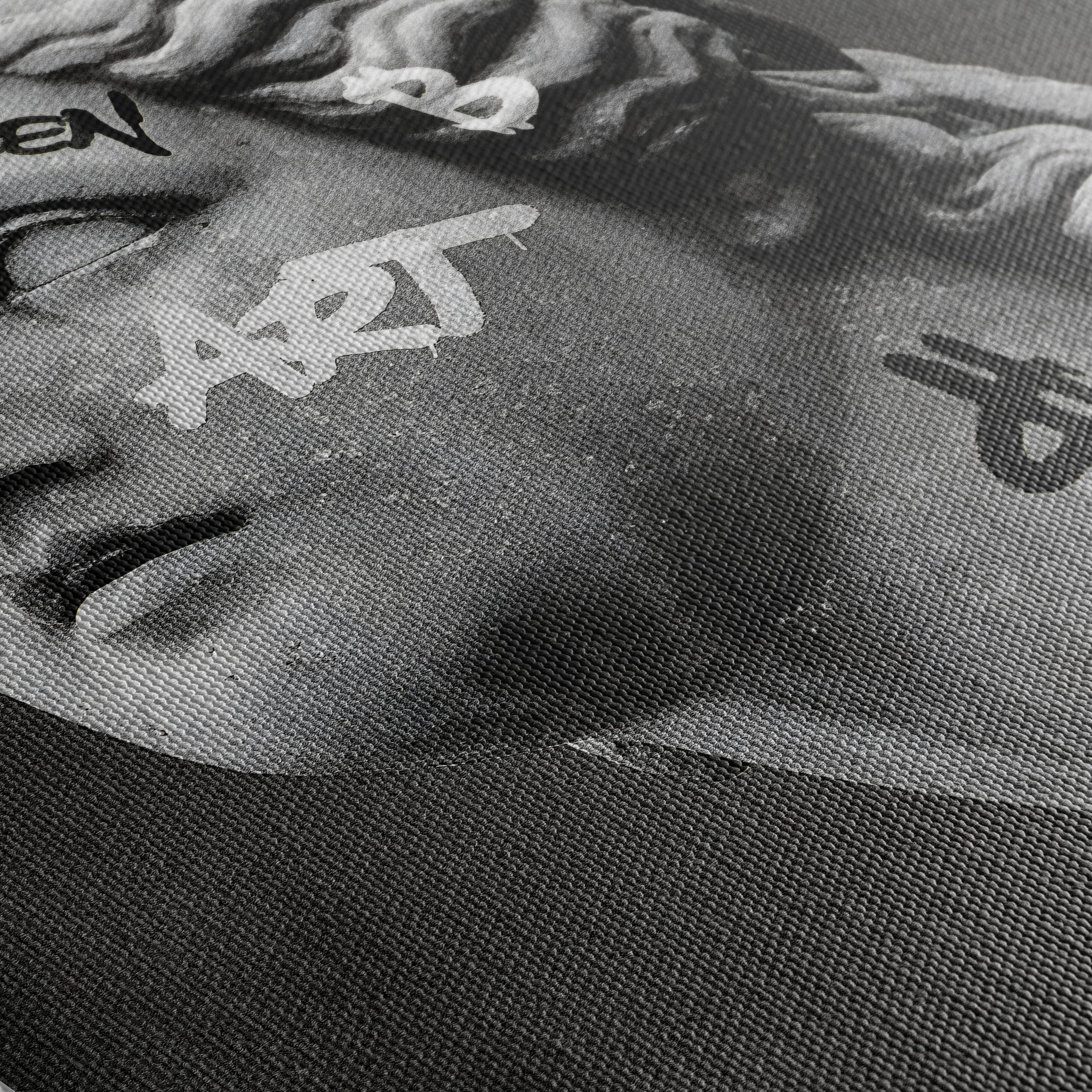 Graffiti Overlay on Classical Statue Portrait - Image 5