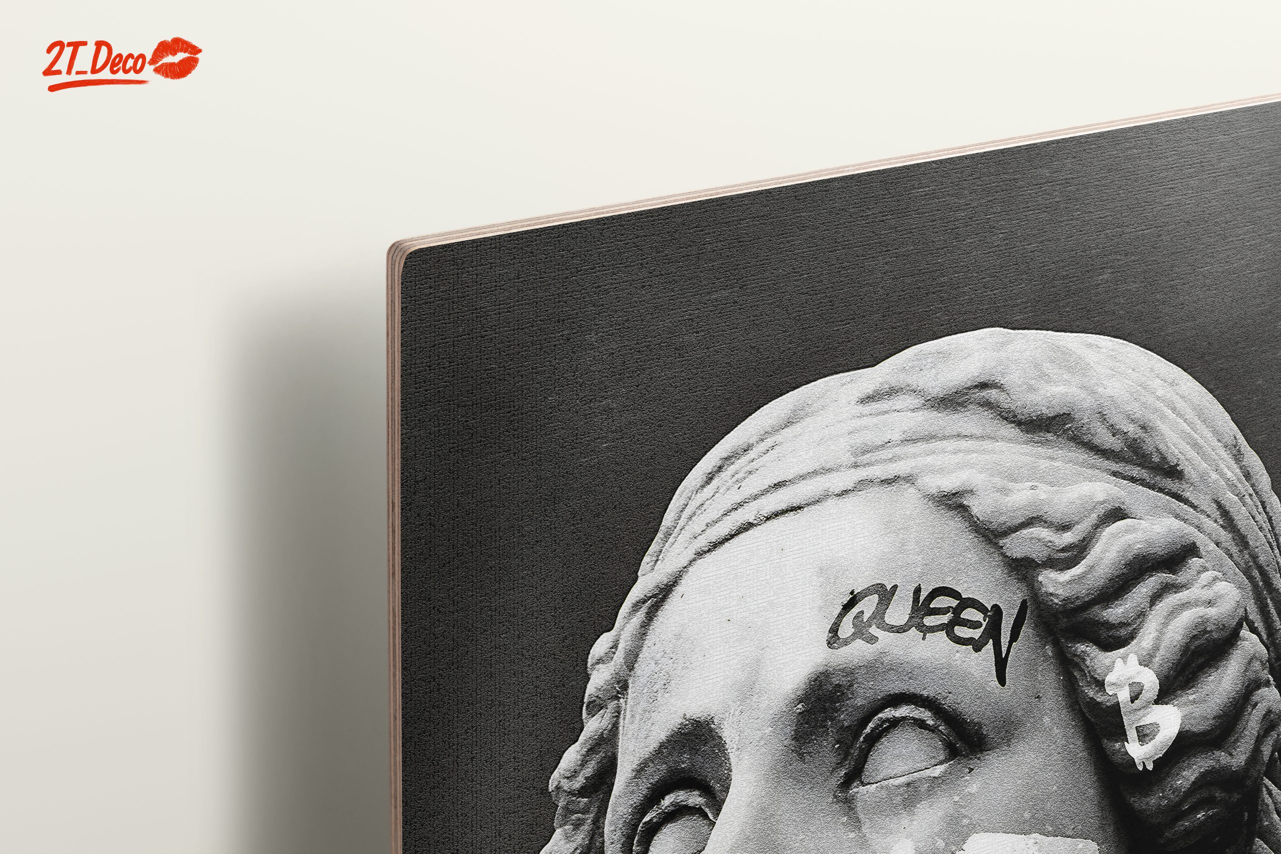 Graffiti Overlay on Classical Statue Portrait - Image 15