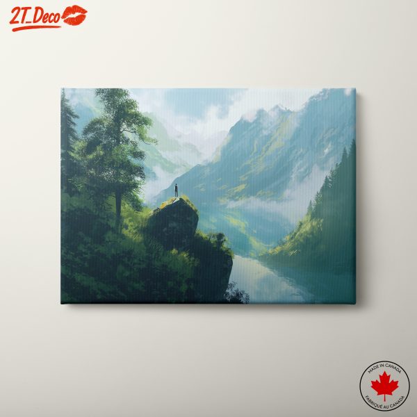 Stunning Adventure Landscape Featuring Majestic Mountains