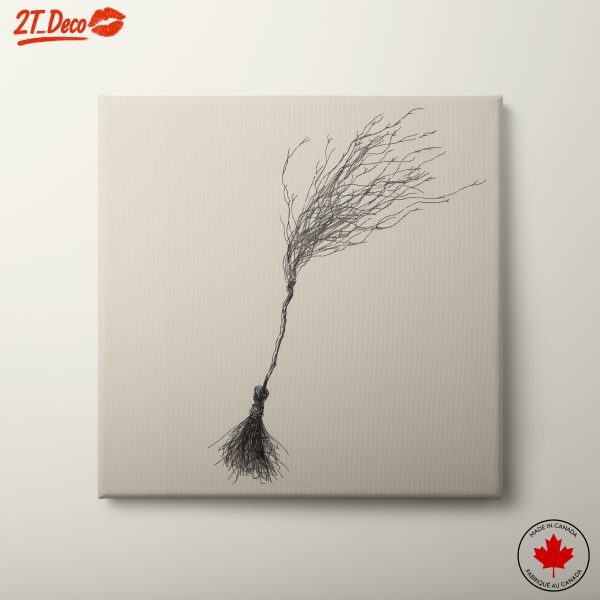 Abstract Nature Illustration of Twisted Branches