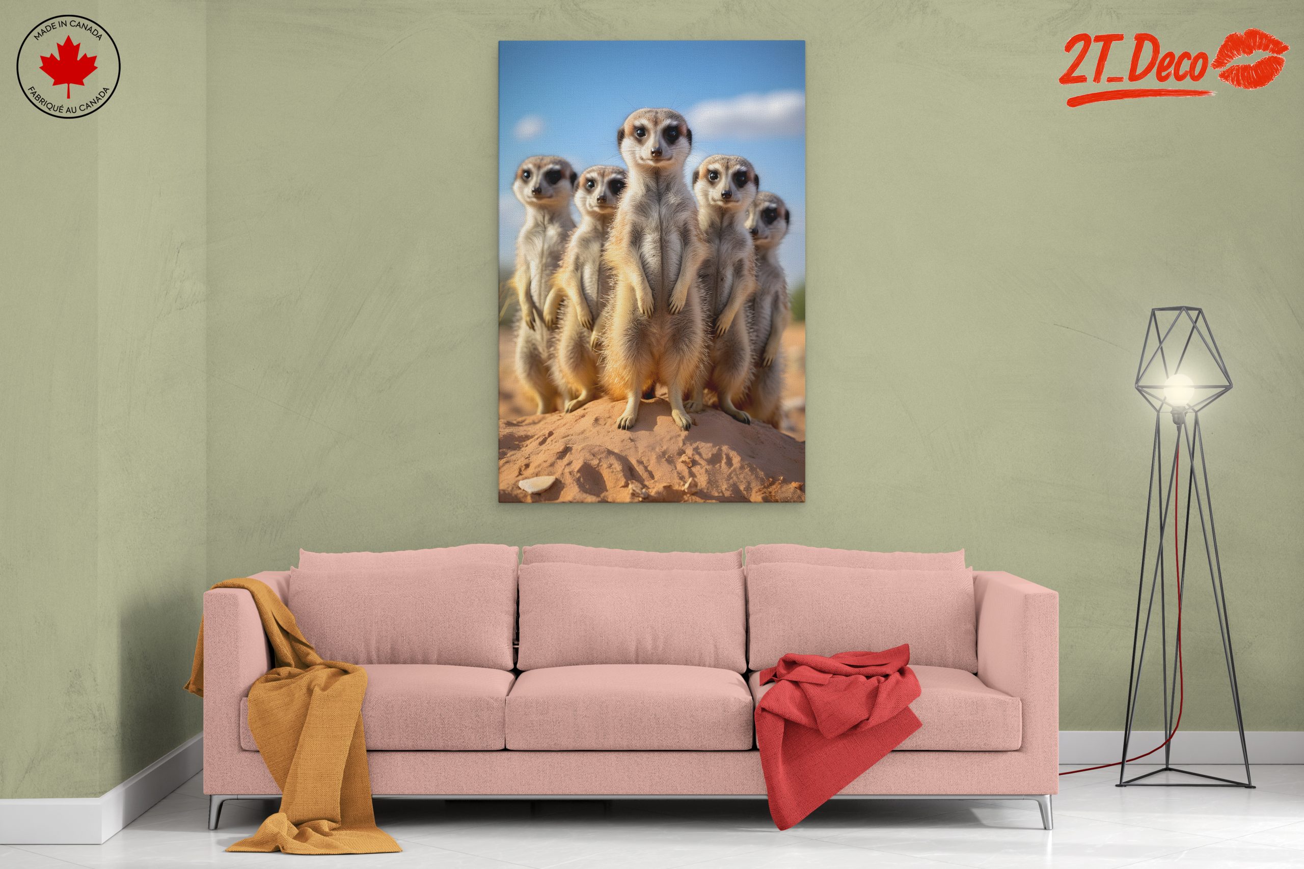 Meerkats Standing Together in the Wild - Image 2