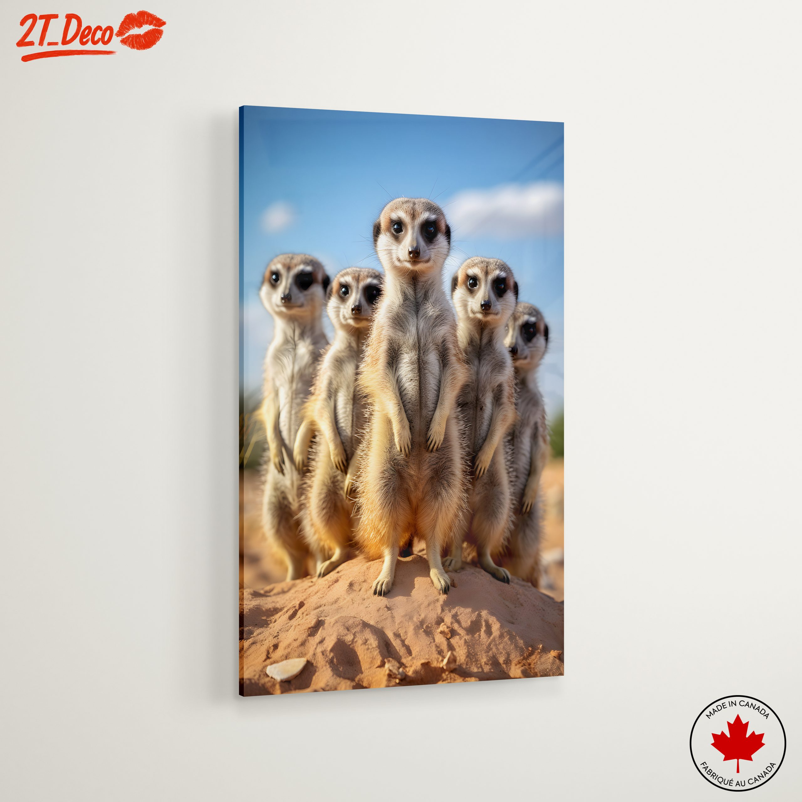 Meerkats Standing Together in the Wild - Image 6