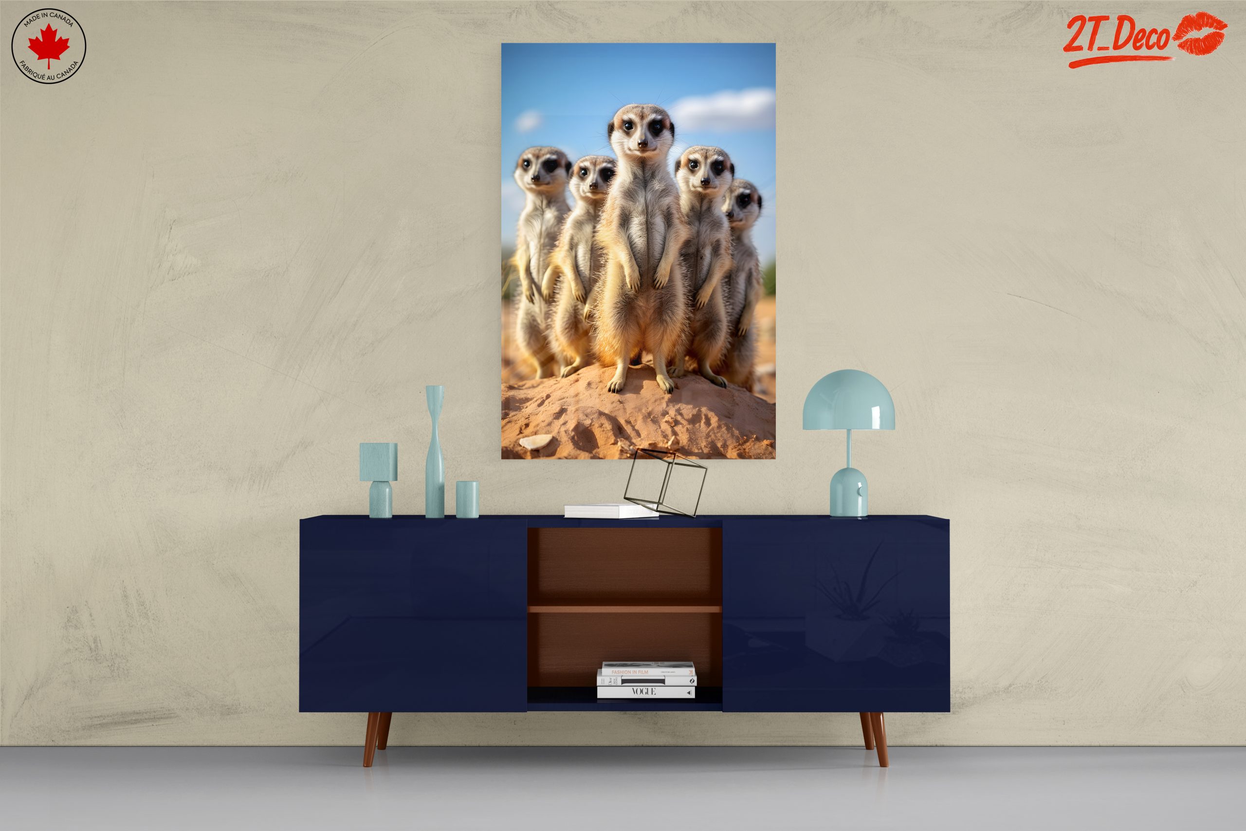 Meerkats Standing Together in the Wild - Image 8