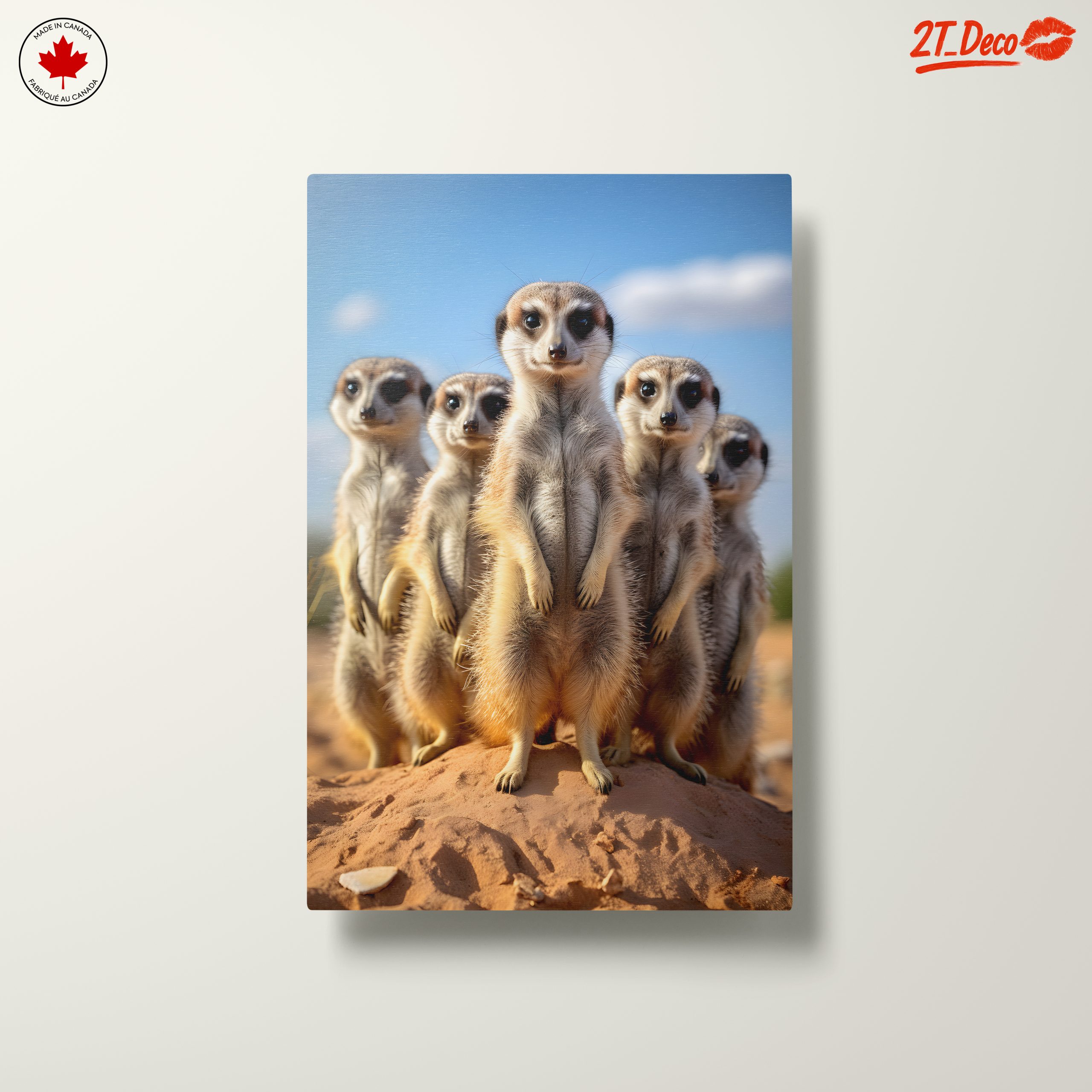 Meerkats Standing Together in the Wild - Image 10