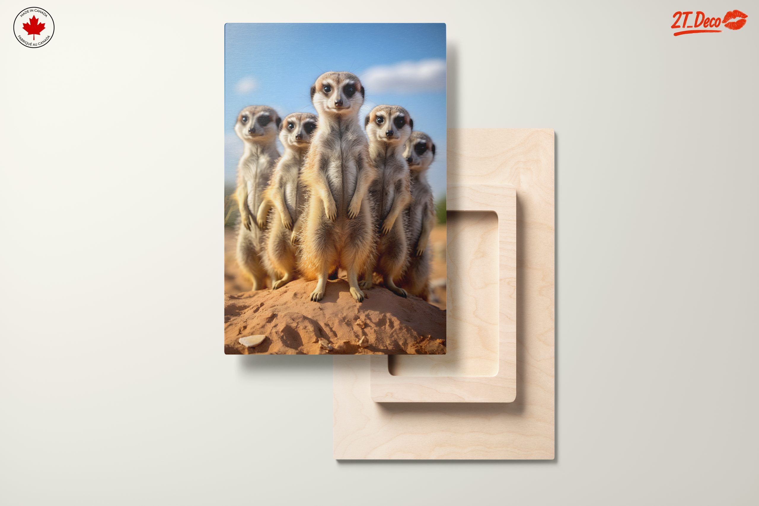 Meerkats Standing Together in the Wild - Image 11