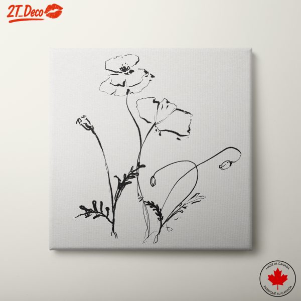 Elegant Botanical Line Art of Flowers