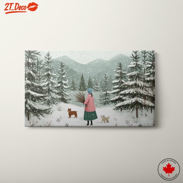 Charming Winter Landscape with Snowy Trees