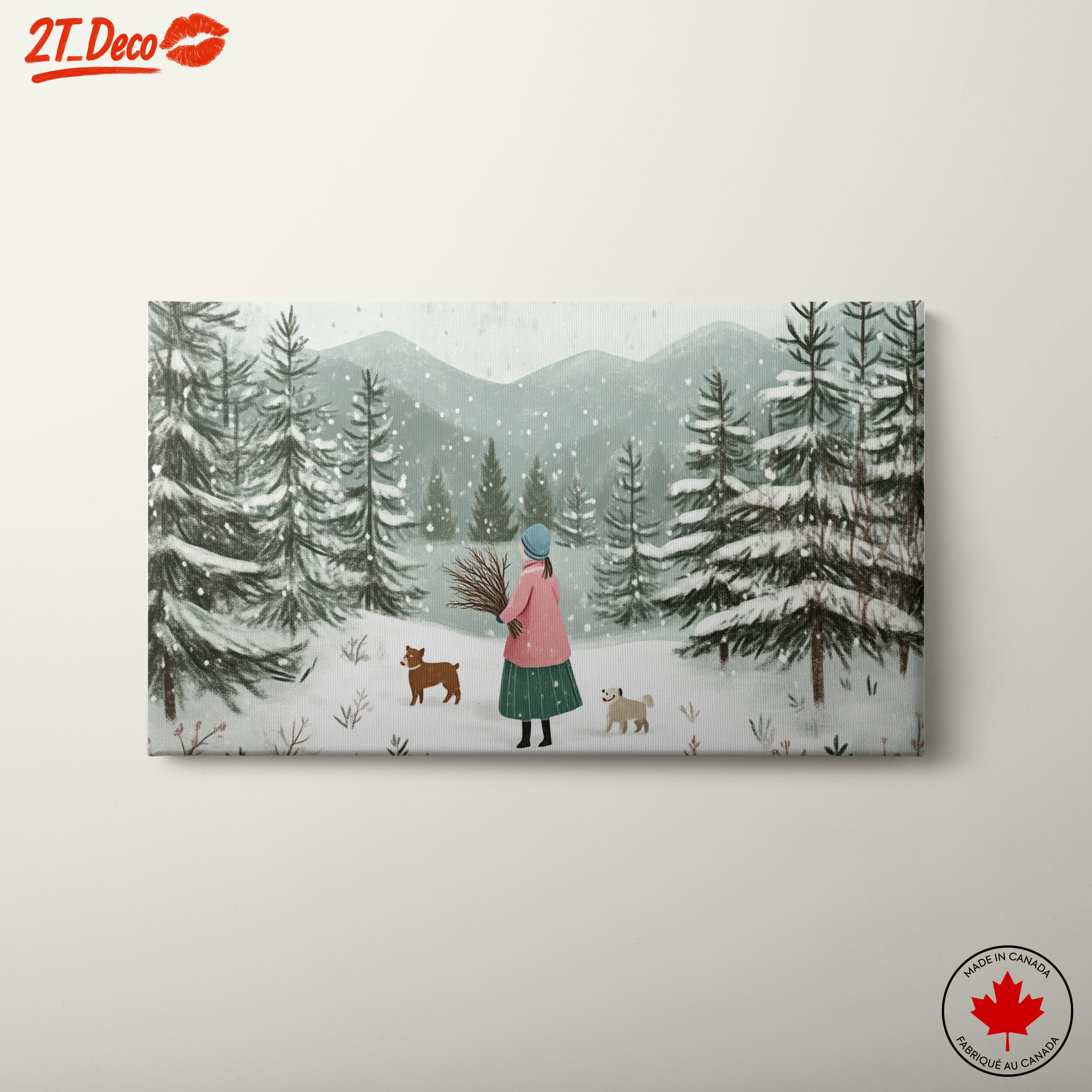 Charming Winter Landscape with Snowy Trees