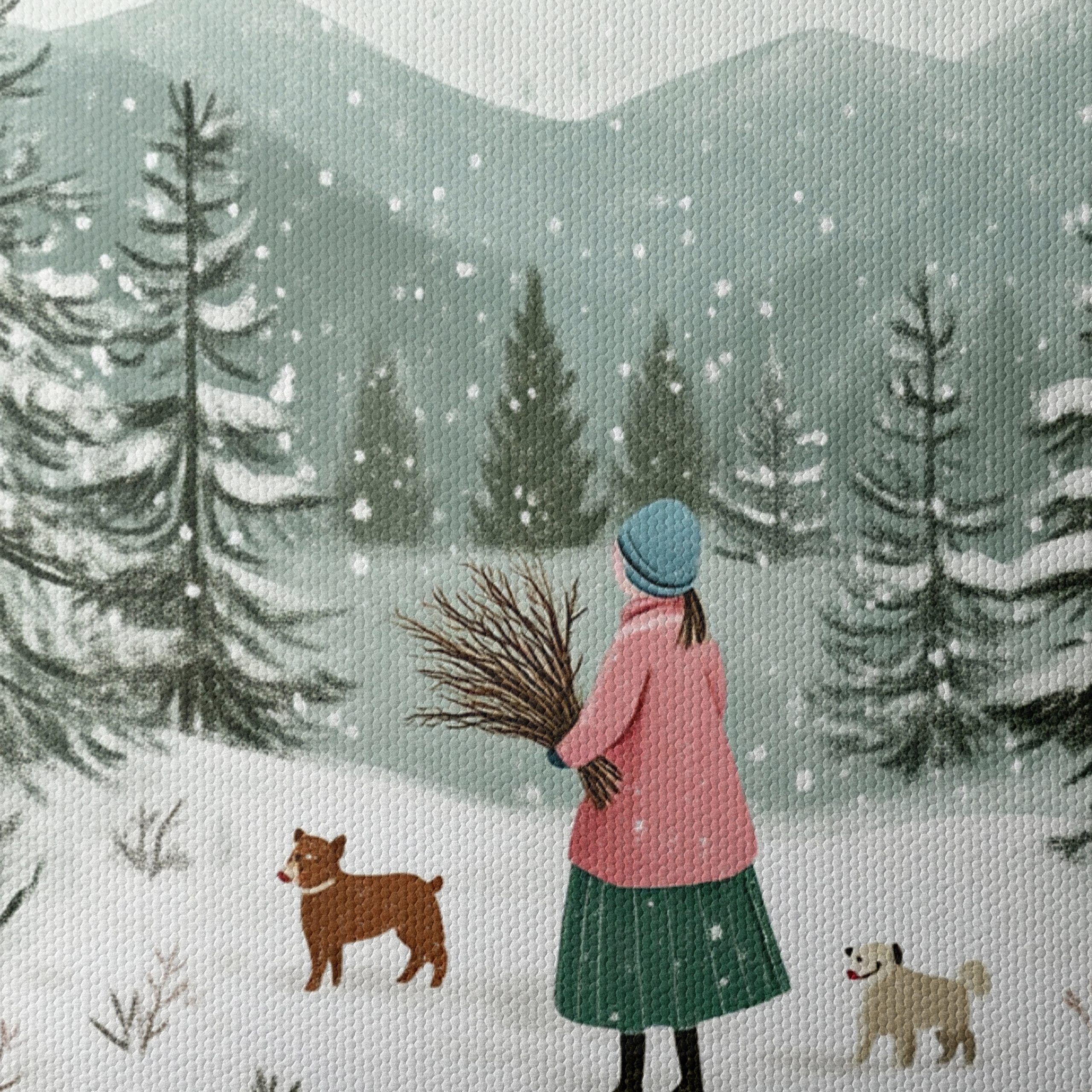 Charming Winter Landscape with Snowy Trees - Image 4