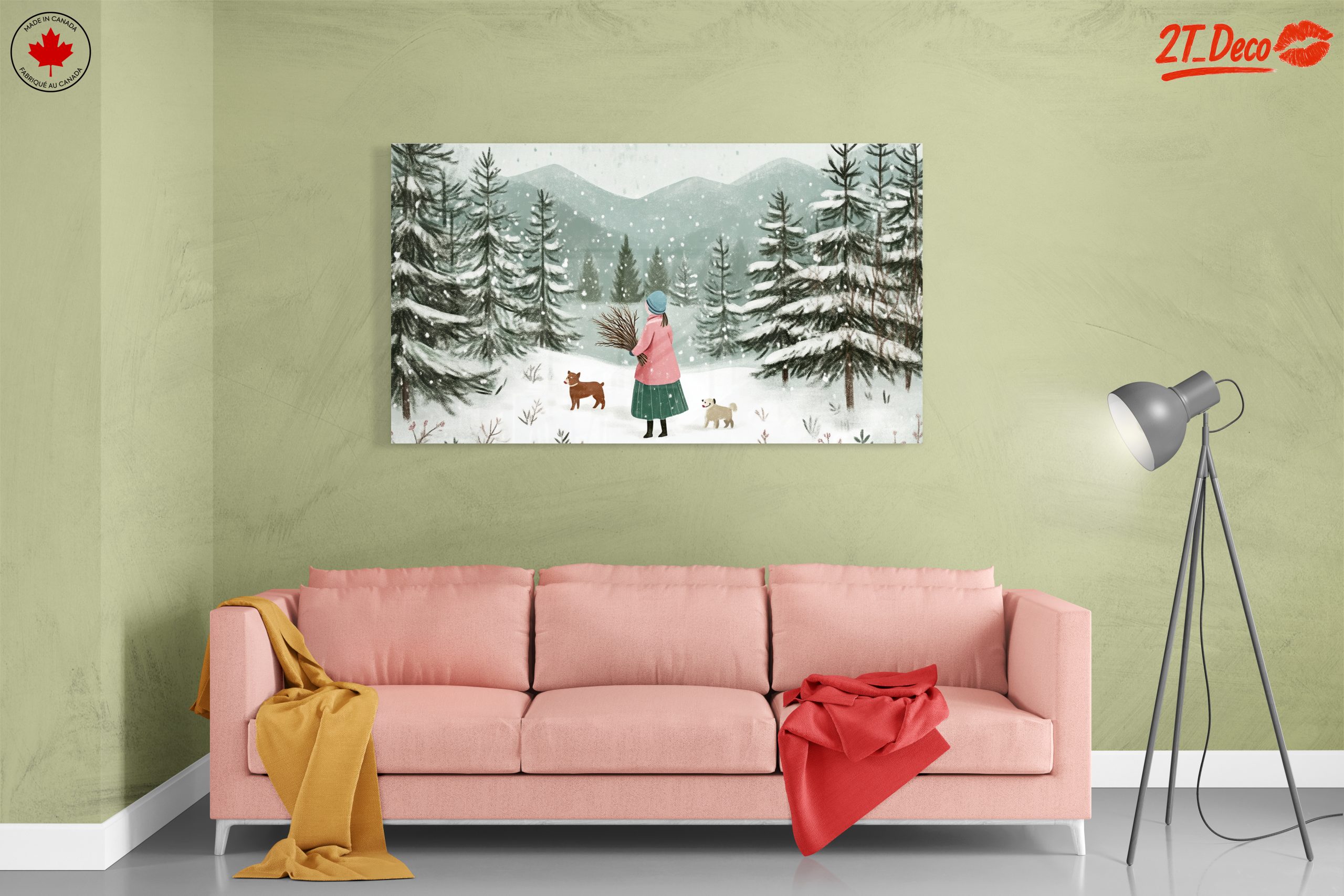 Charming Winter Landscape with Snowy Trees - Image 7