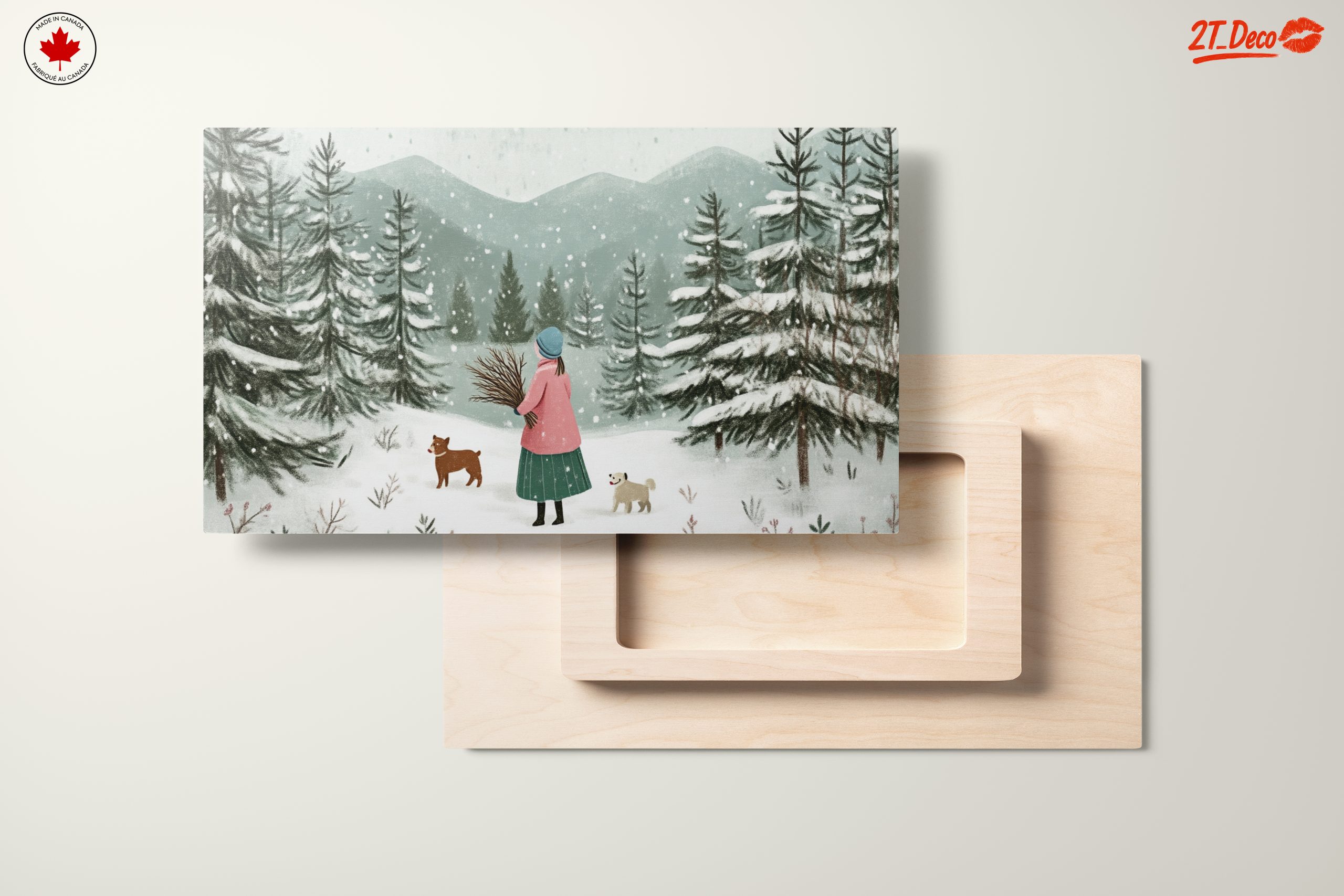 Charming Winter Landscape with Snowy Trees - Image 11