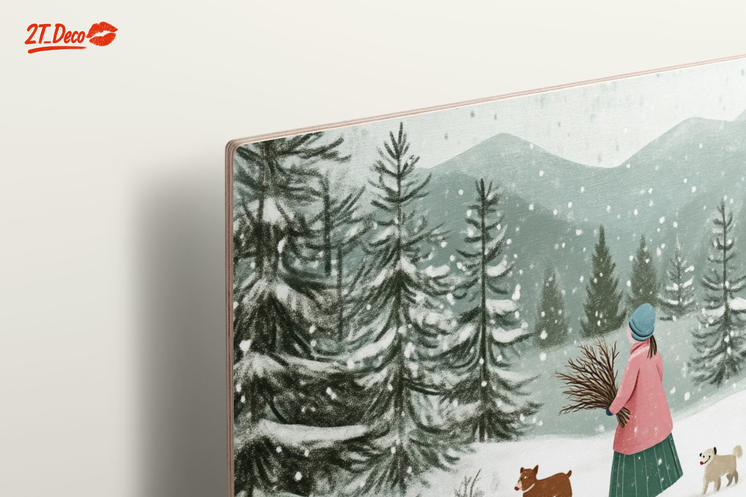 Charming Winter Landscape with Snowy Trees - Image 15