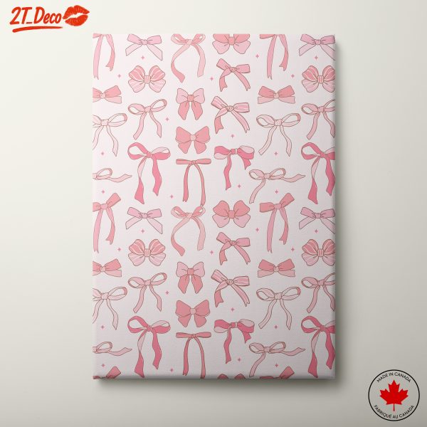 Cute Bow Pattern Wall Art