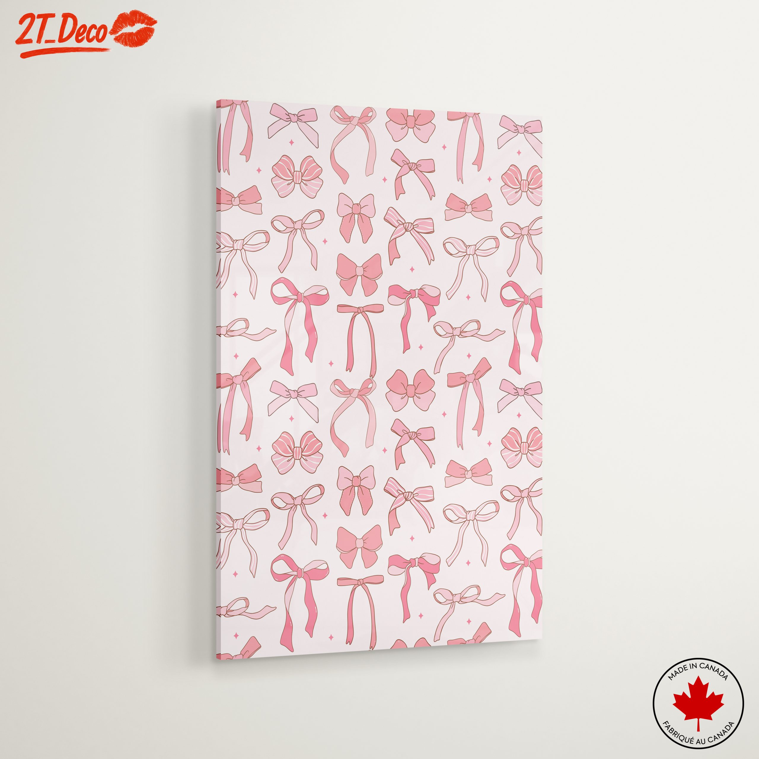 Cute Bow Pattern Wall Art - Image 6
