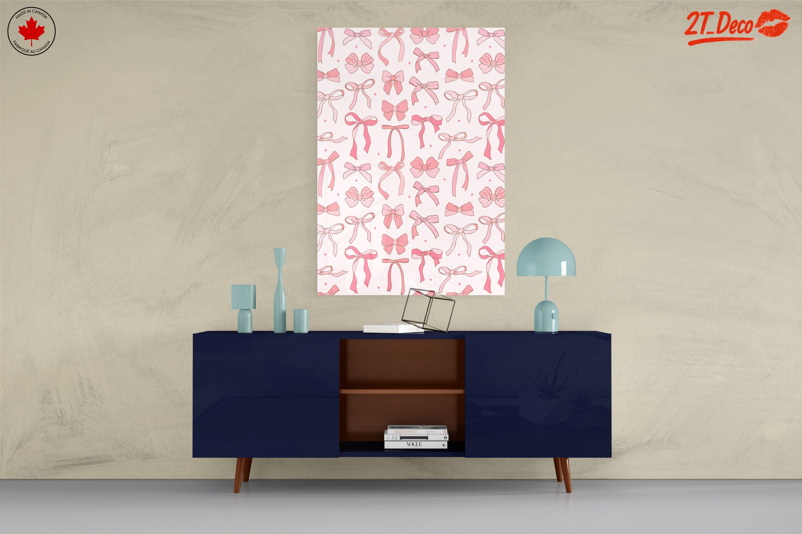 Cute Bow Pattern Wall Art - Image 8