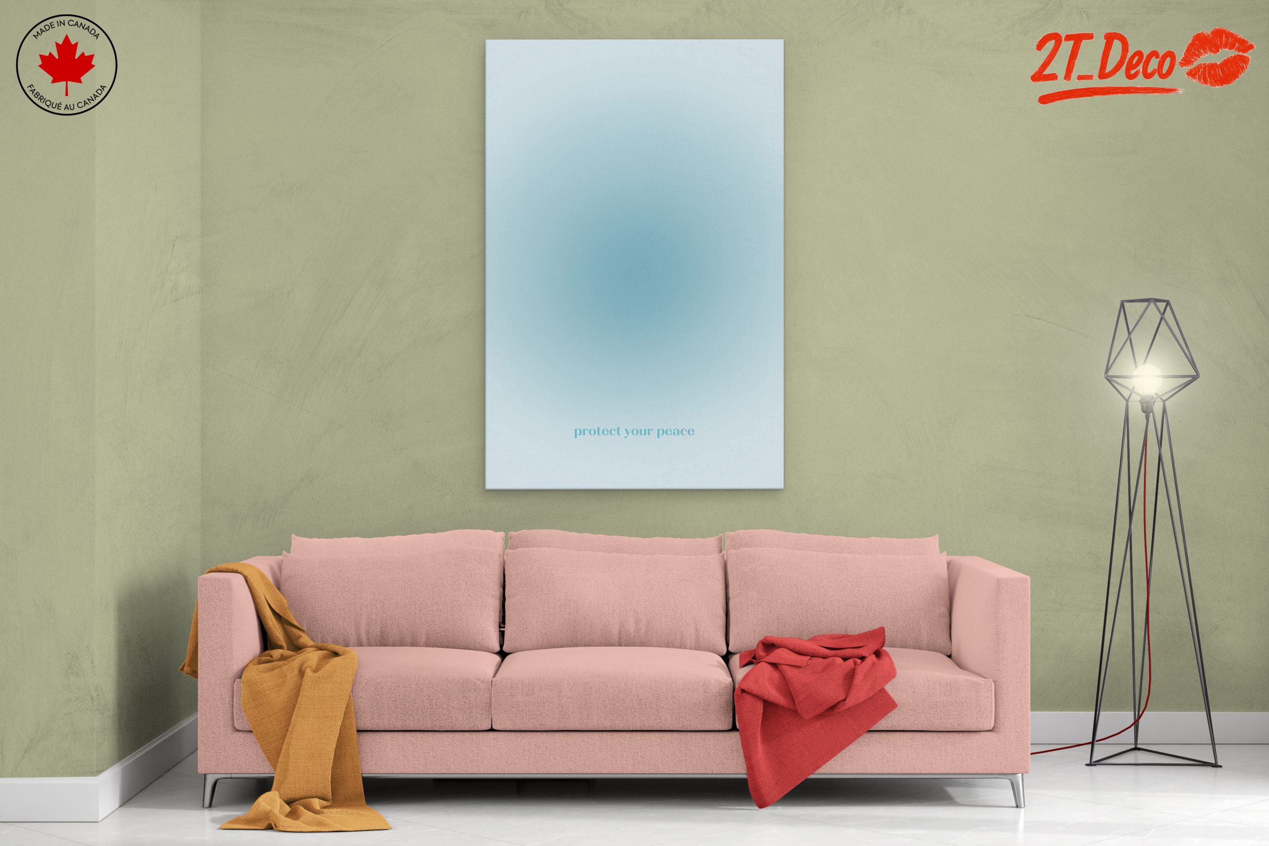 Protect Your Peace Inspirational Typography Art - Image 2