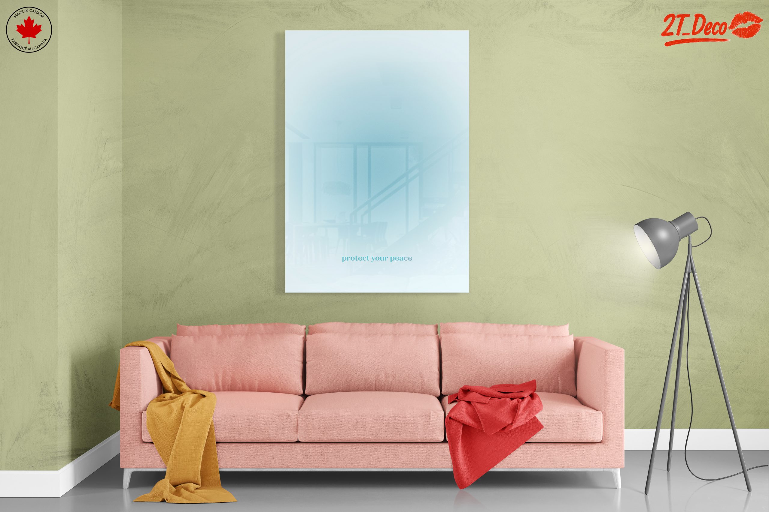 Protect Your Peace Inspirational Typography Art - Image 7