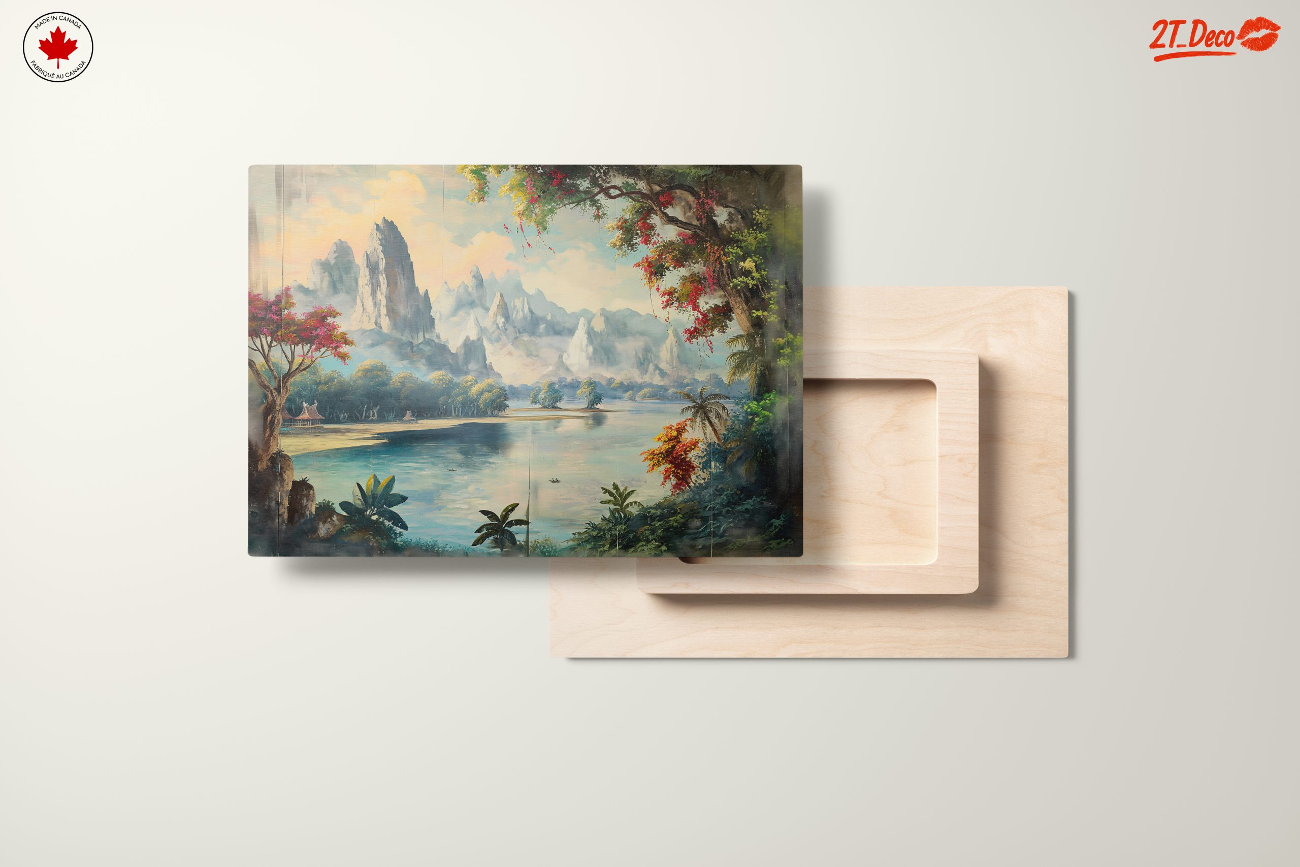Serene Adventure Landscape Featuring Mountains and River - Image 11