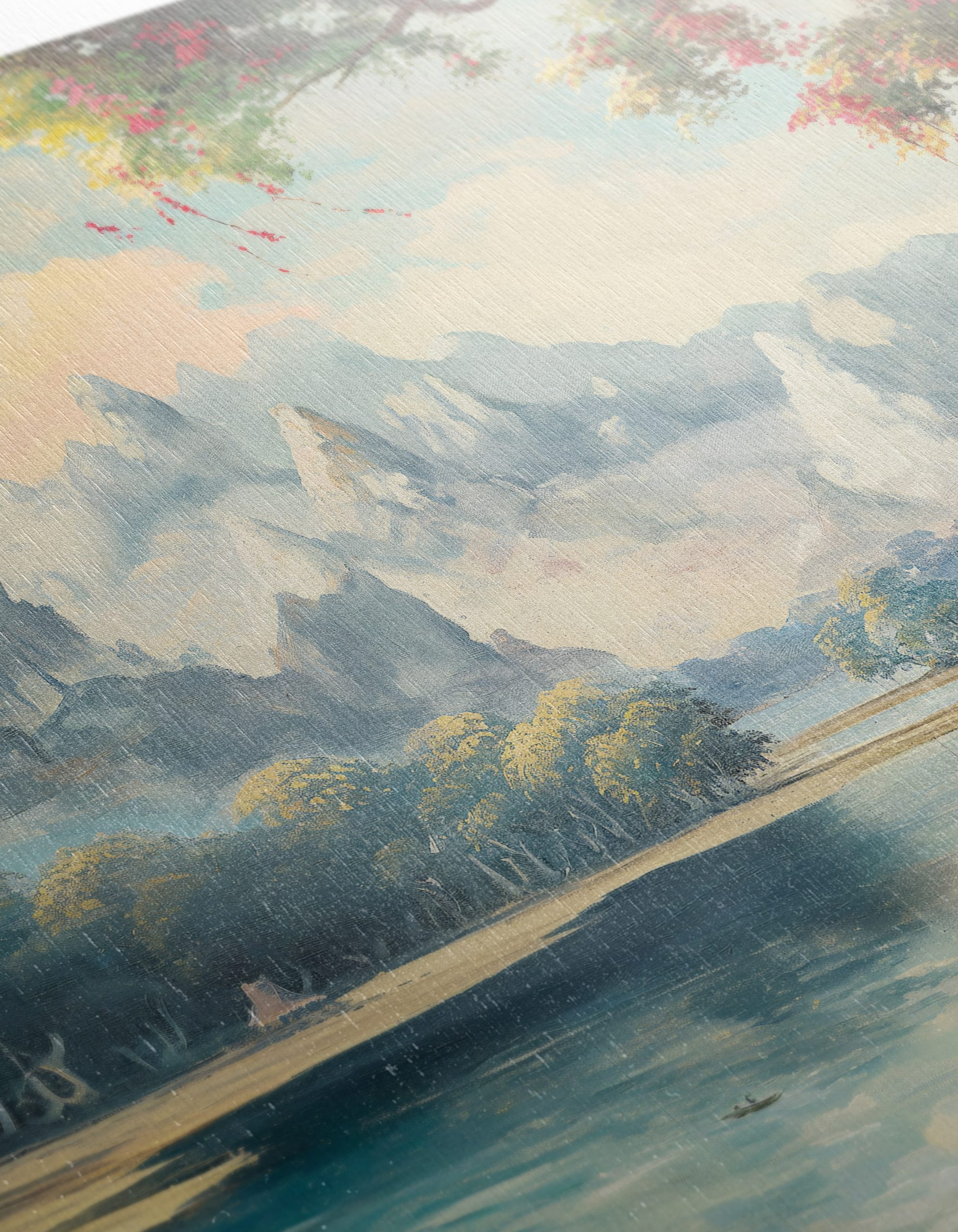 Serene Adventure Landscape Featuring Mountains and River - Image 12