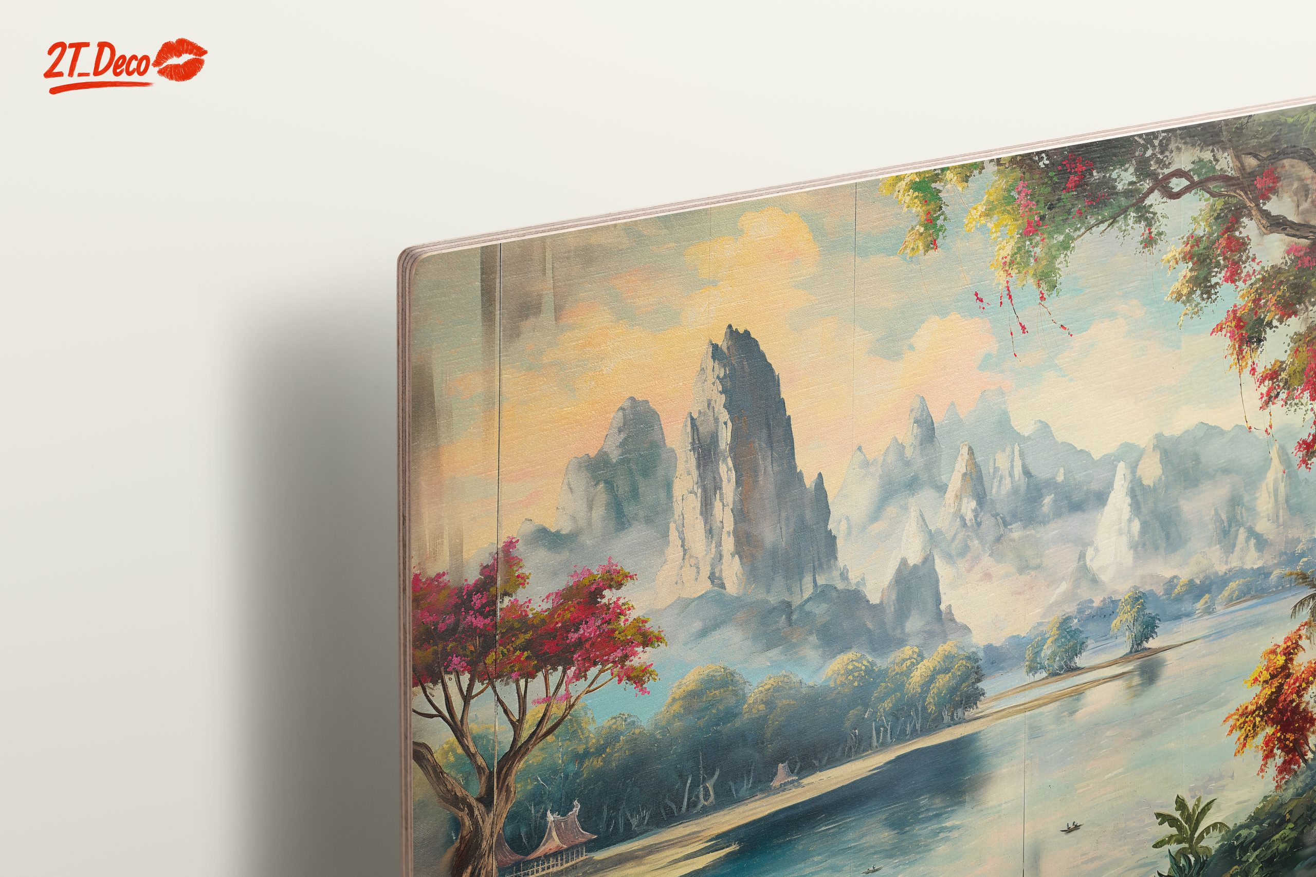 Serene Adventure Landscape Featuring Mountains and River - Image 15