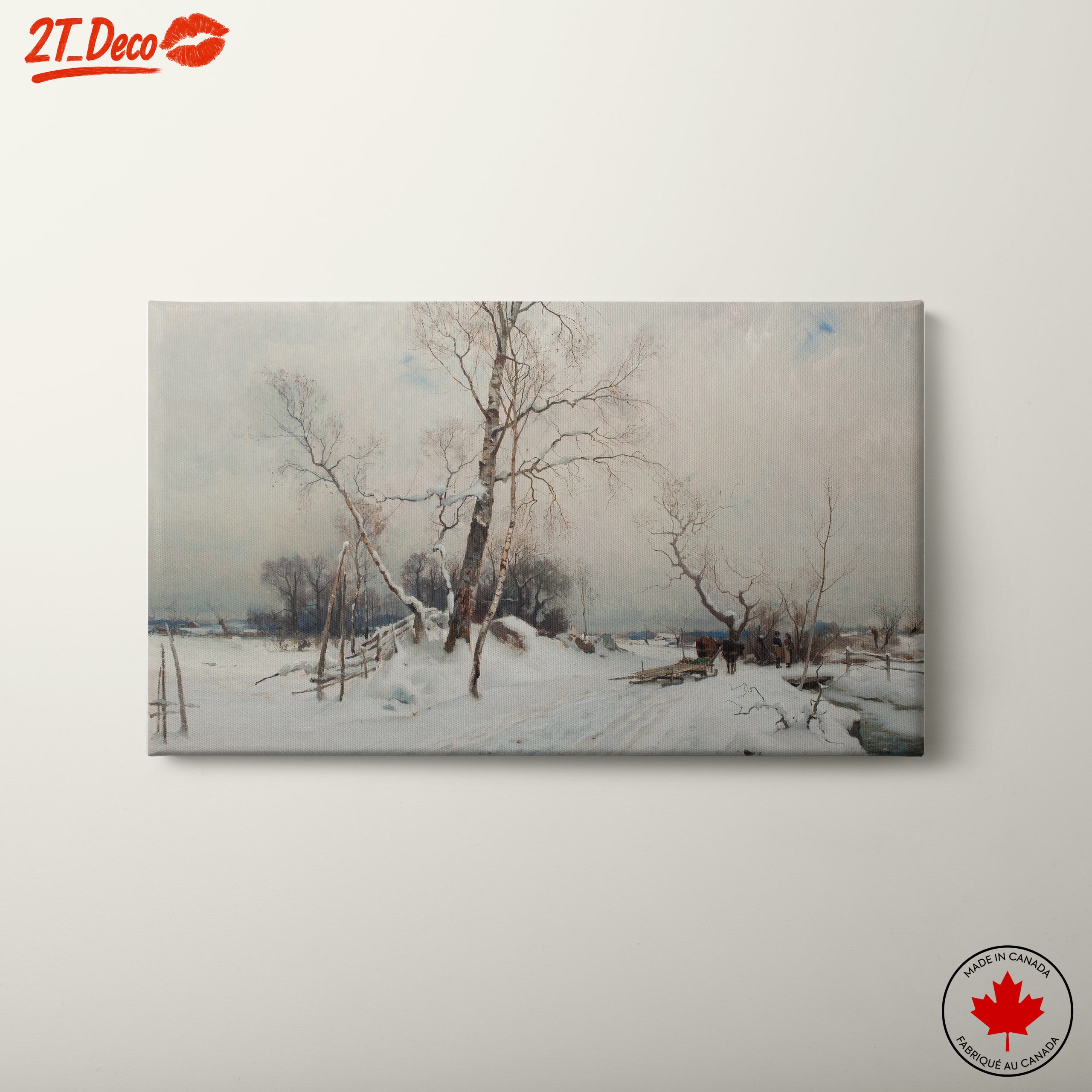 Serene Winter Landscape with Snowy Trees 4