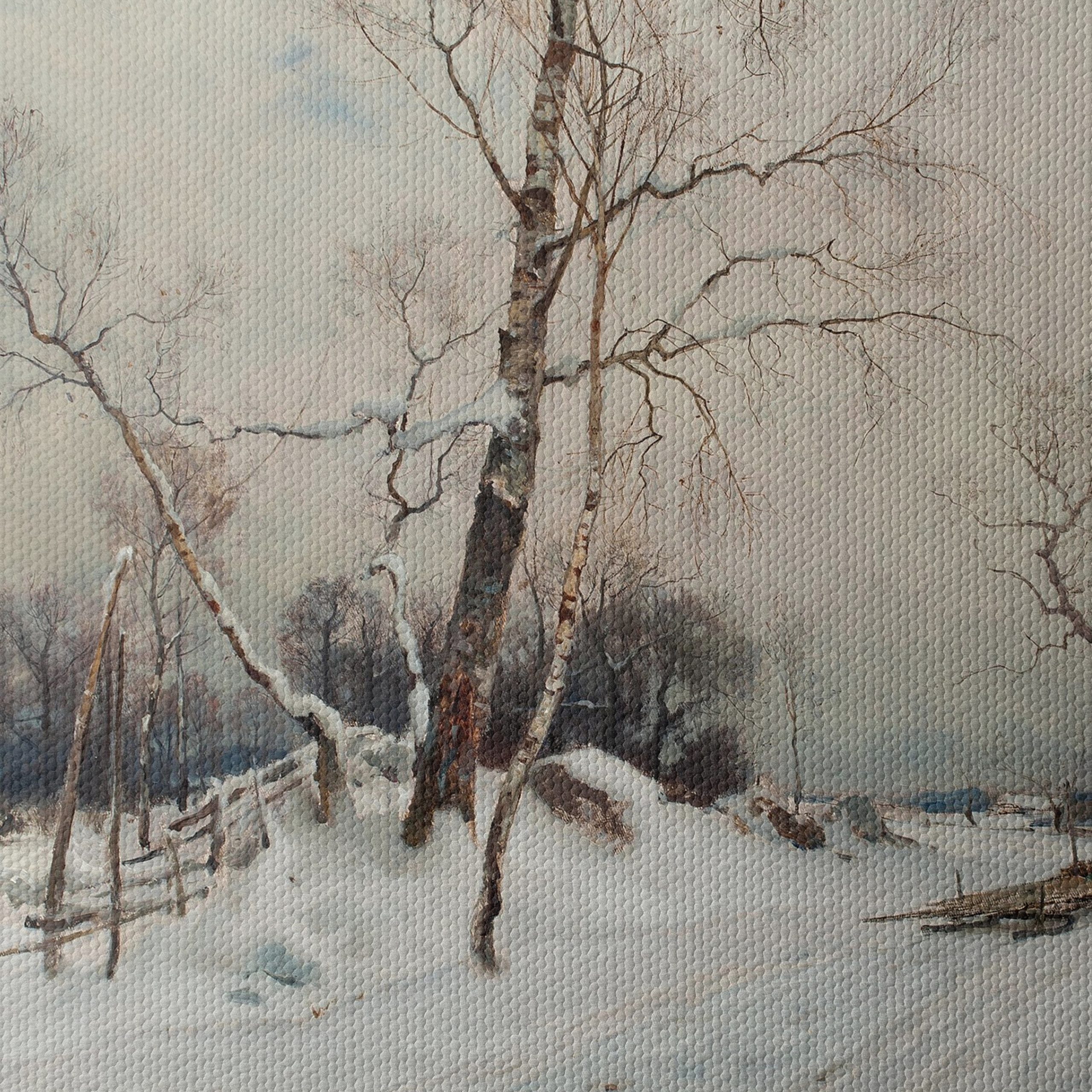 Serene Winter Landscape with Snowy Trees 4 - Image 4