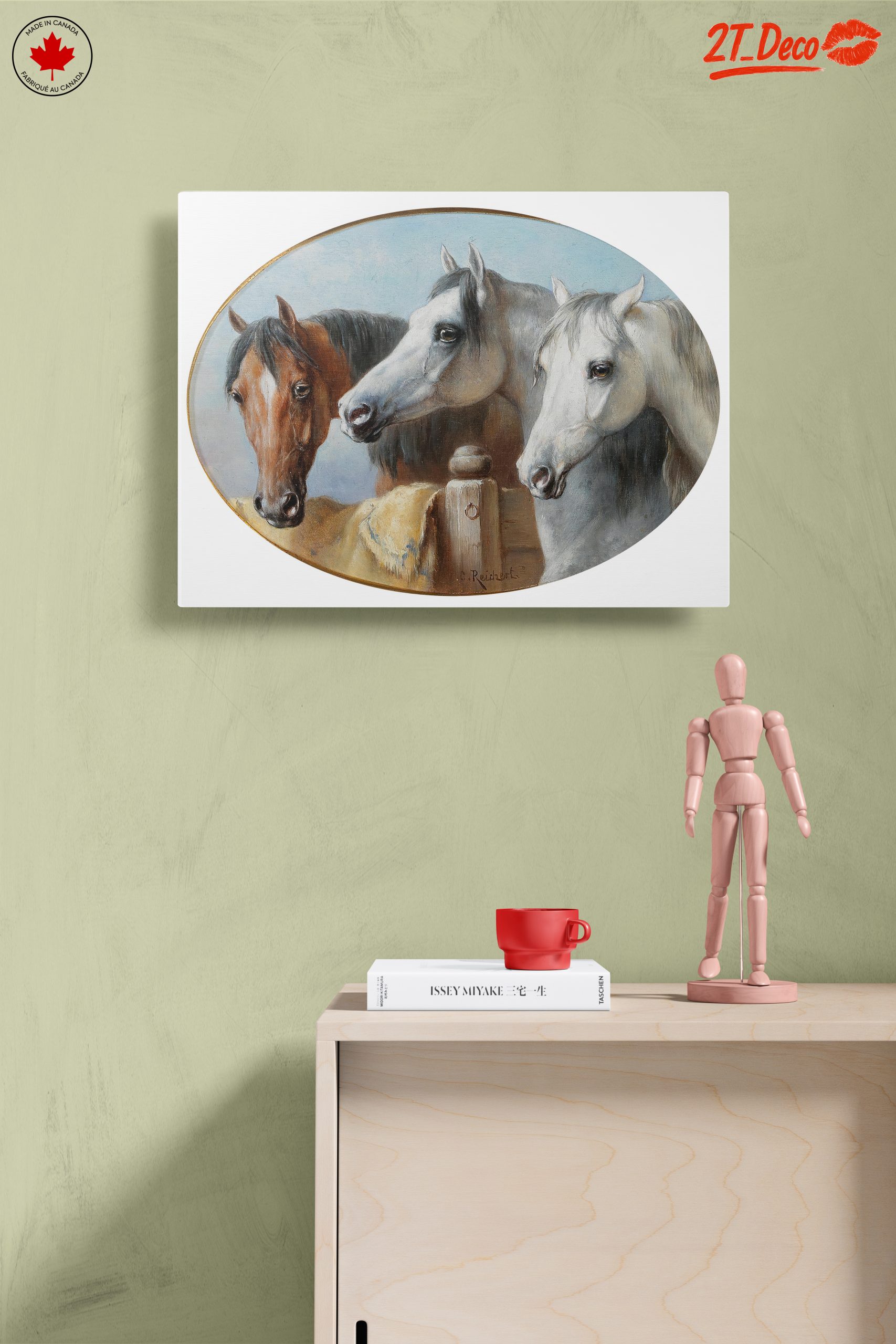 Trio of Majestic Horses in Elegant Setting - Image 14