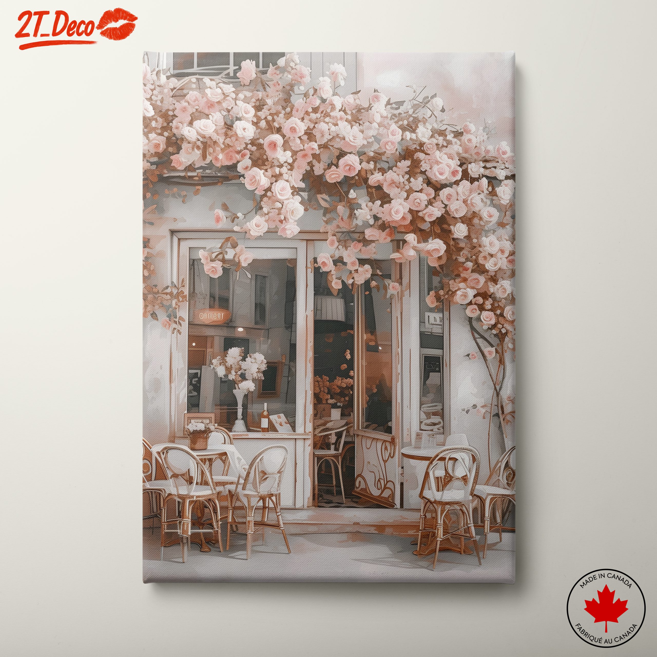 Charming Café with Roses and Cozy Vibes
