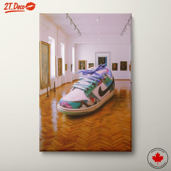 Vibrant Artistic Sneaker Display