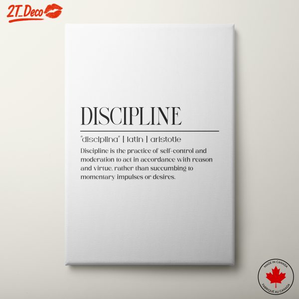 Discipline Quote Art for Motivation