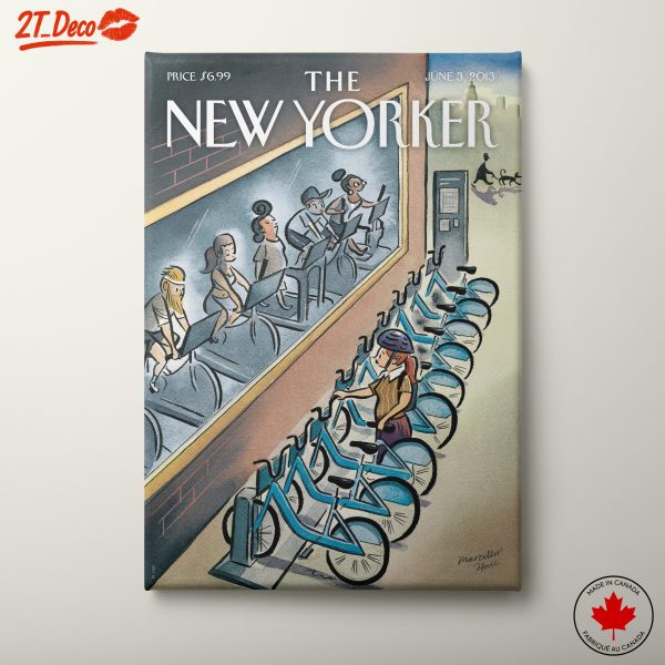 The New Yorker Magazine Cover Featuring Bicycles