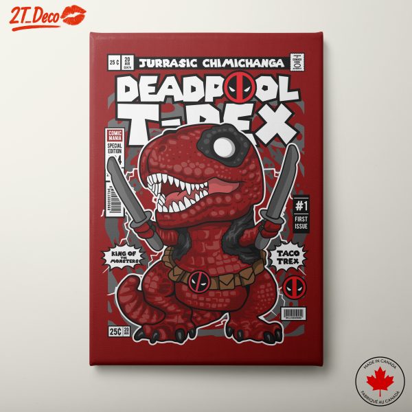Deadpool T-Rex Cartoon Character