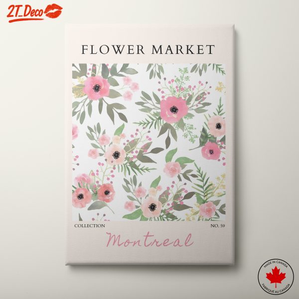 Flower Market Wall Art from Montreal
