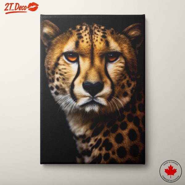 Cheetah Portrait in Bold Colors
