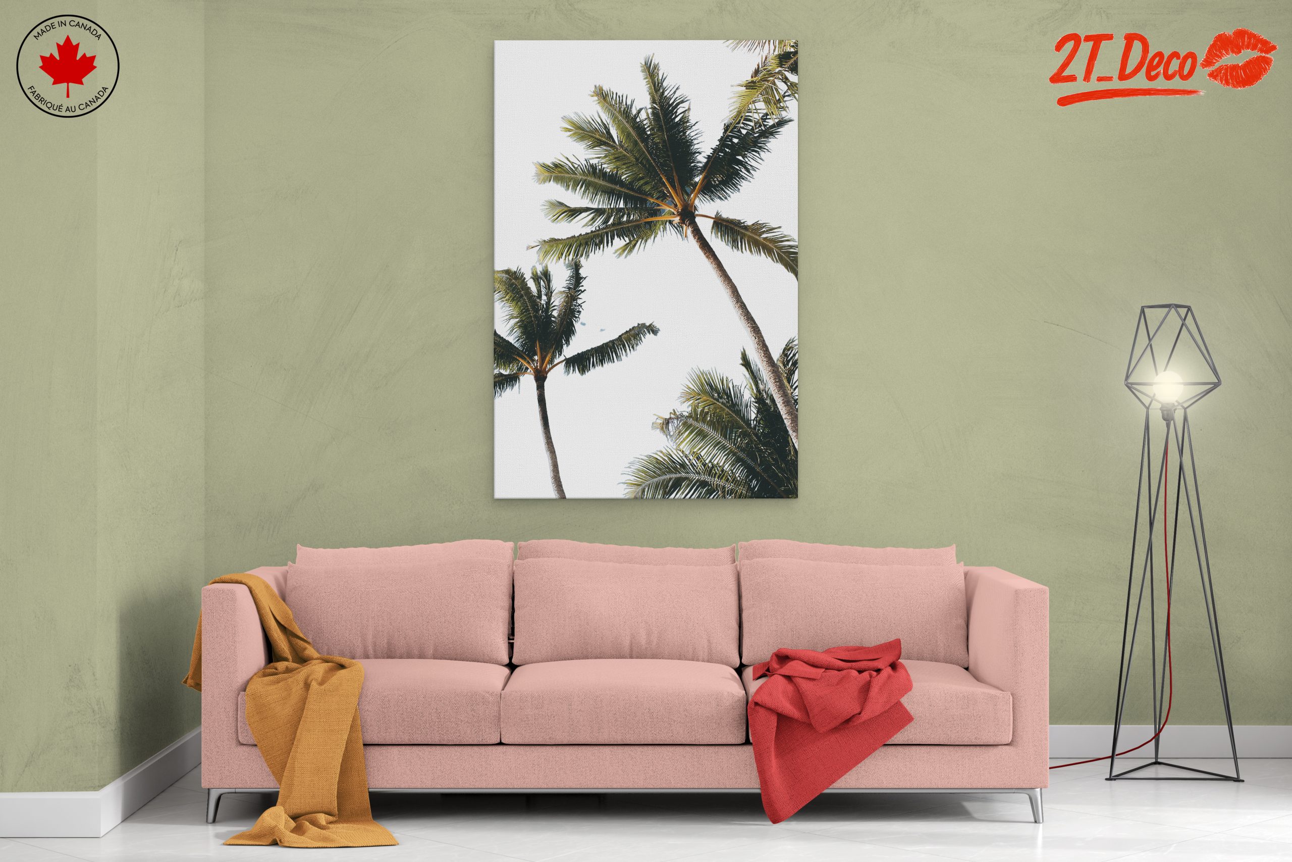 Tropical Palm Tree Art - Image 2