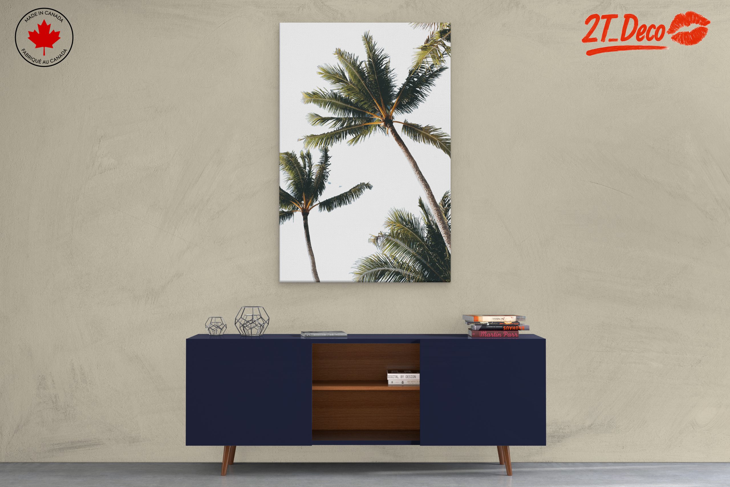 Tropical Palm Tree Art - Image 3