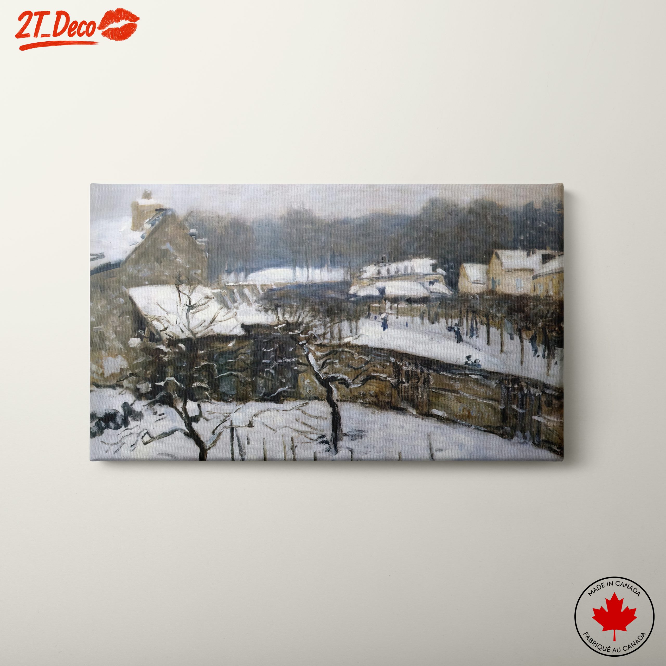 Winter Landscape in Snowy Scene
