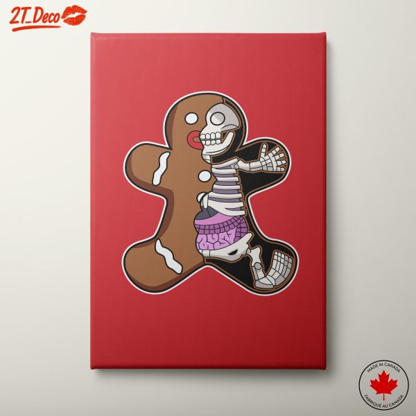 Playful Skeleton Gingerbread Character