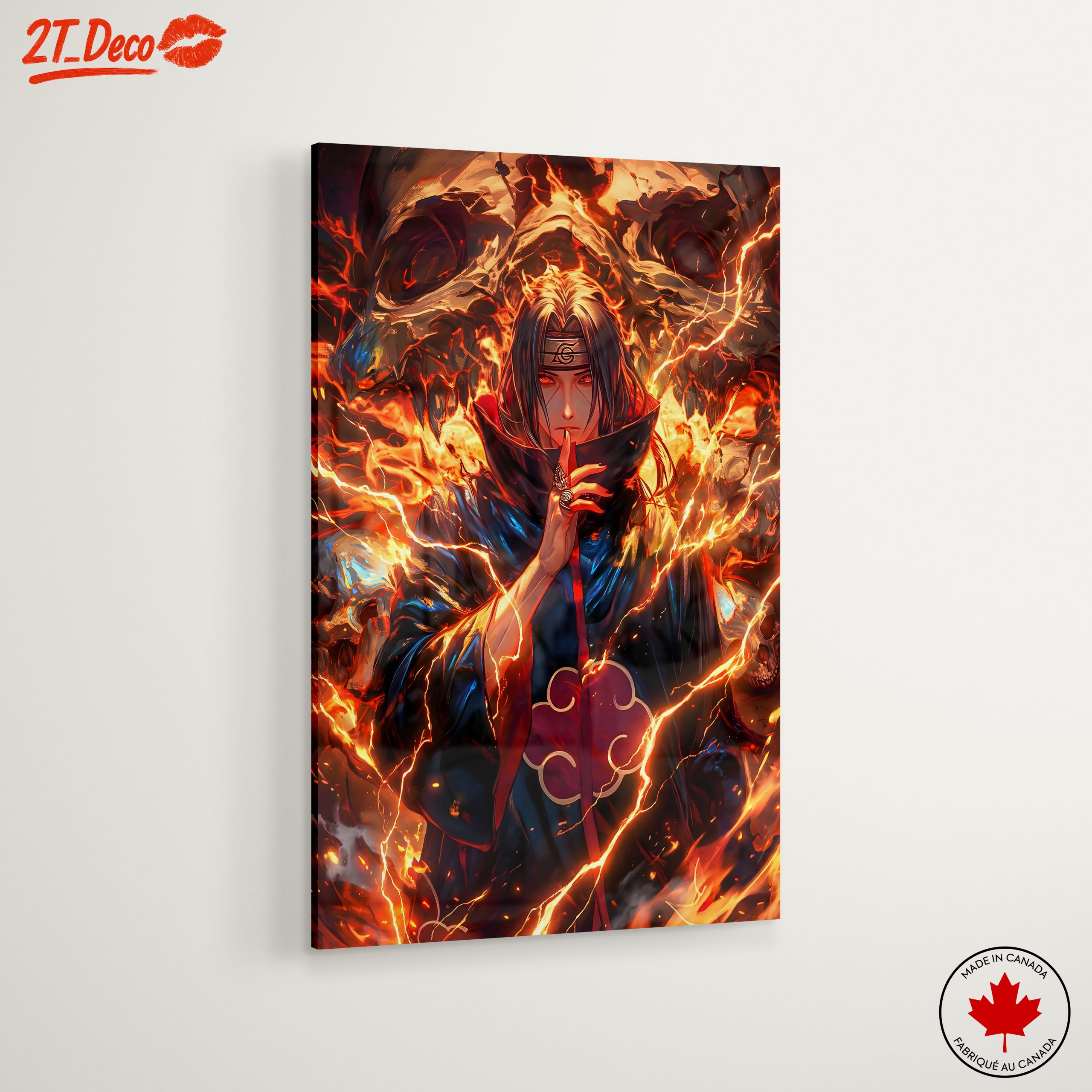 Dynamic Anime Character in Fiery Artwork - Image 6