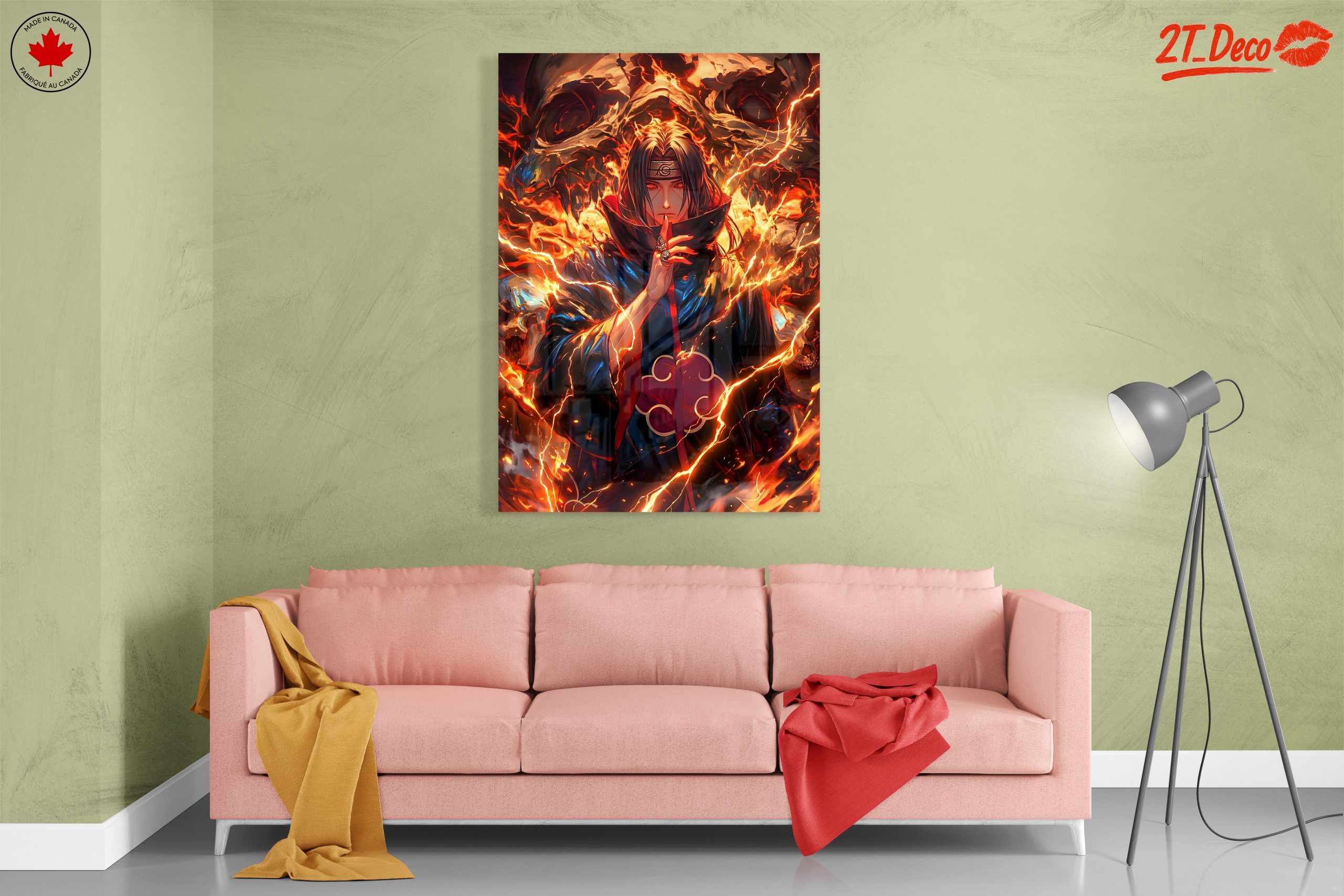 Dynamic Anime Character in Fiery Artwork - Image 7