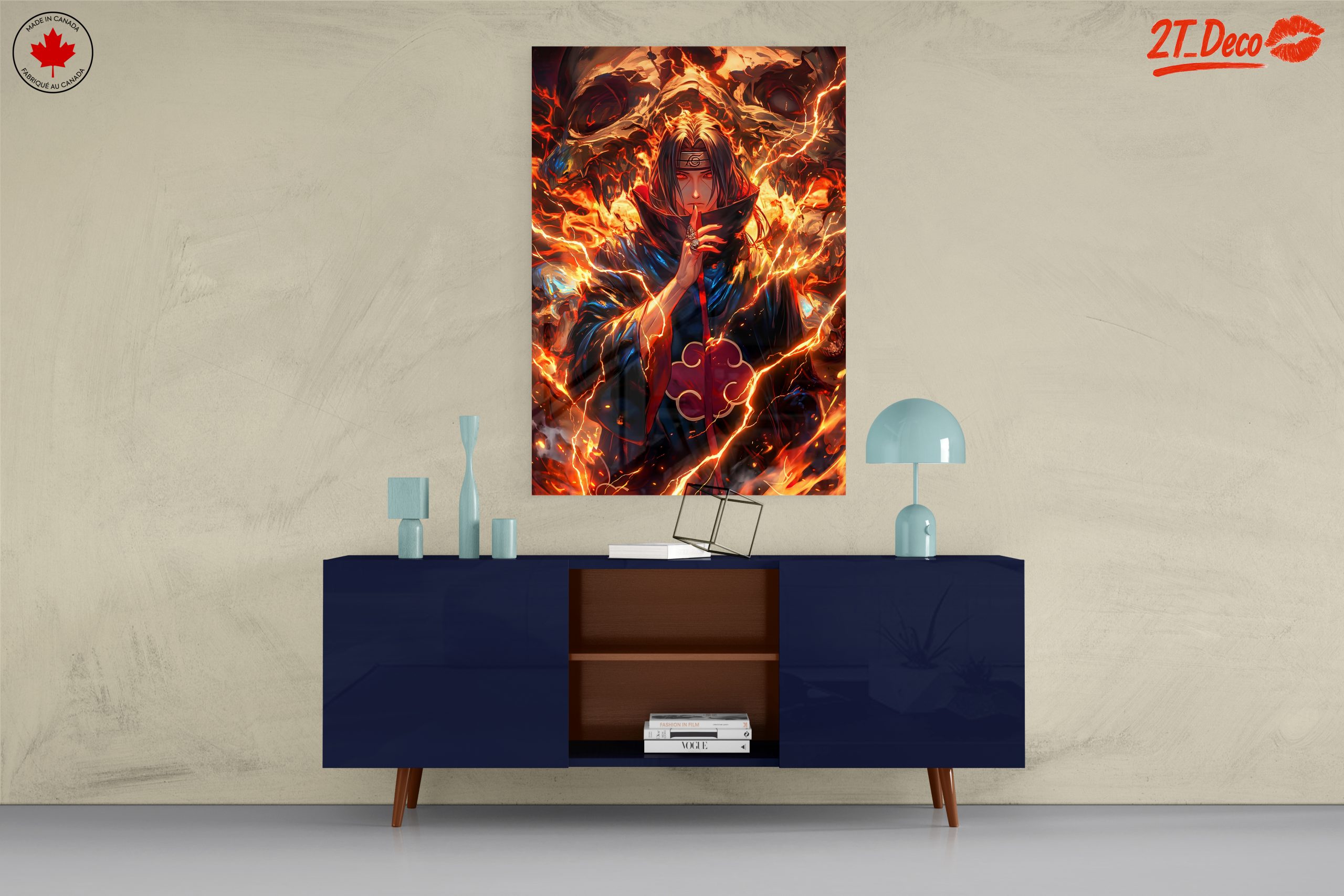 Dynamic Anime Character in Fiery Artwork - Image 8