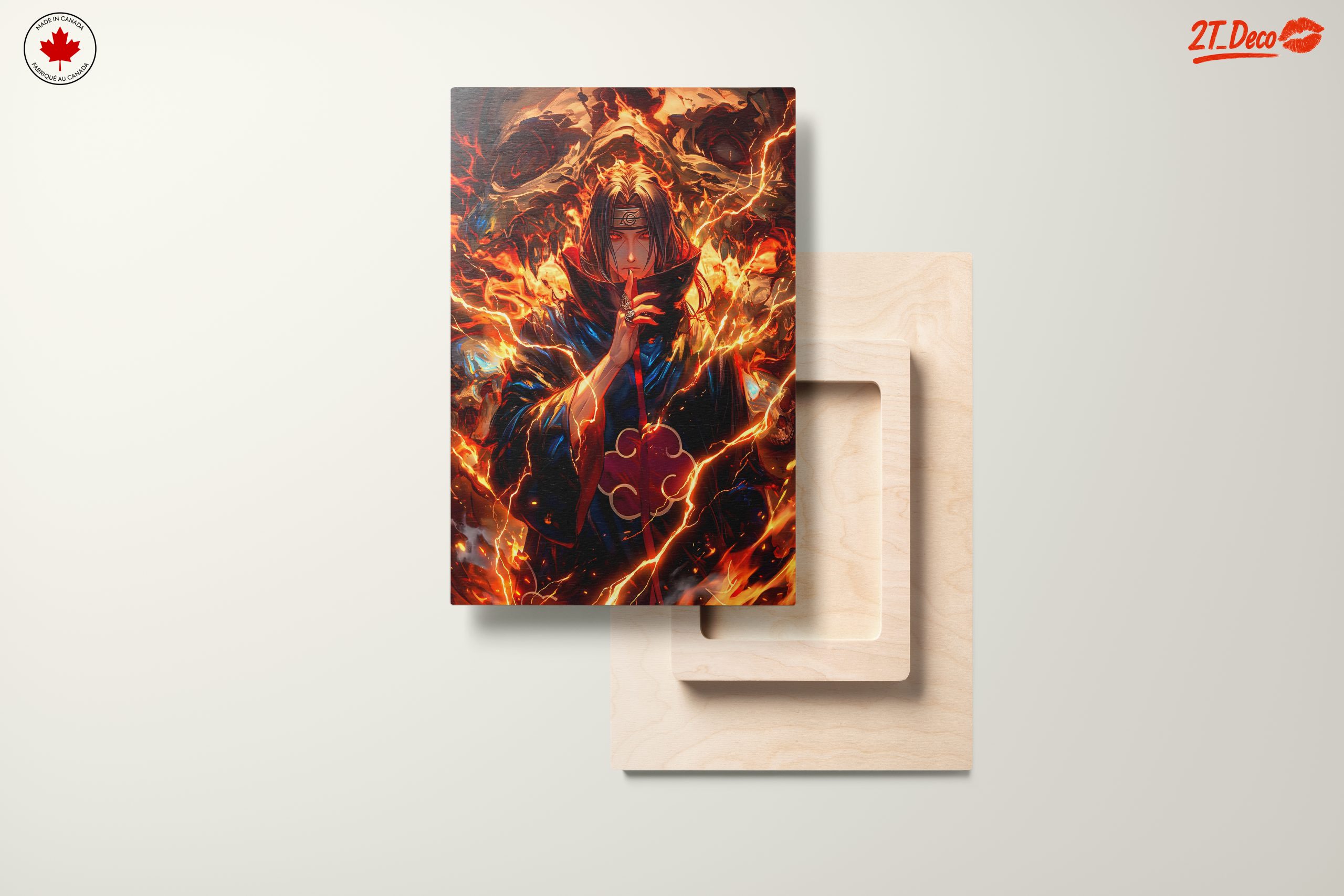 Dynamic Anime Character in Fiery Artwork - Image 11