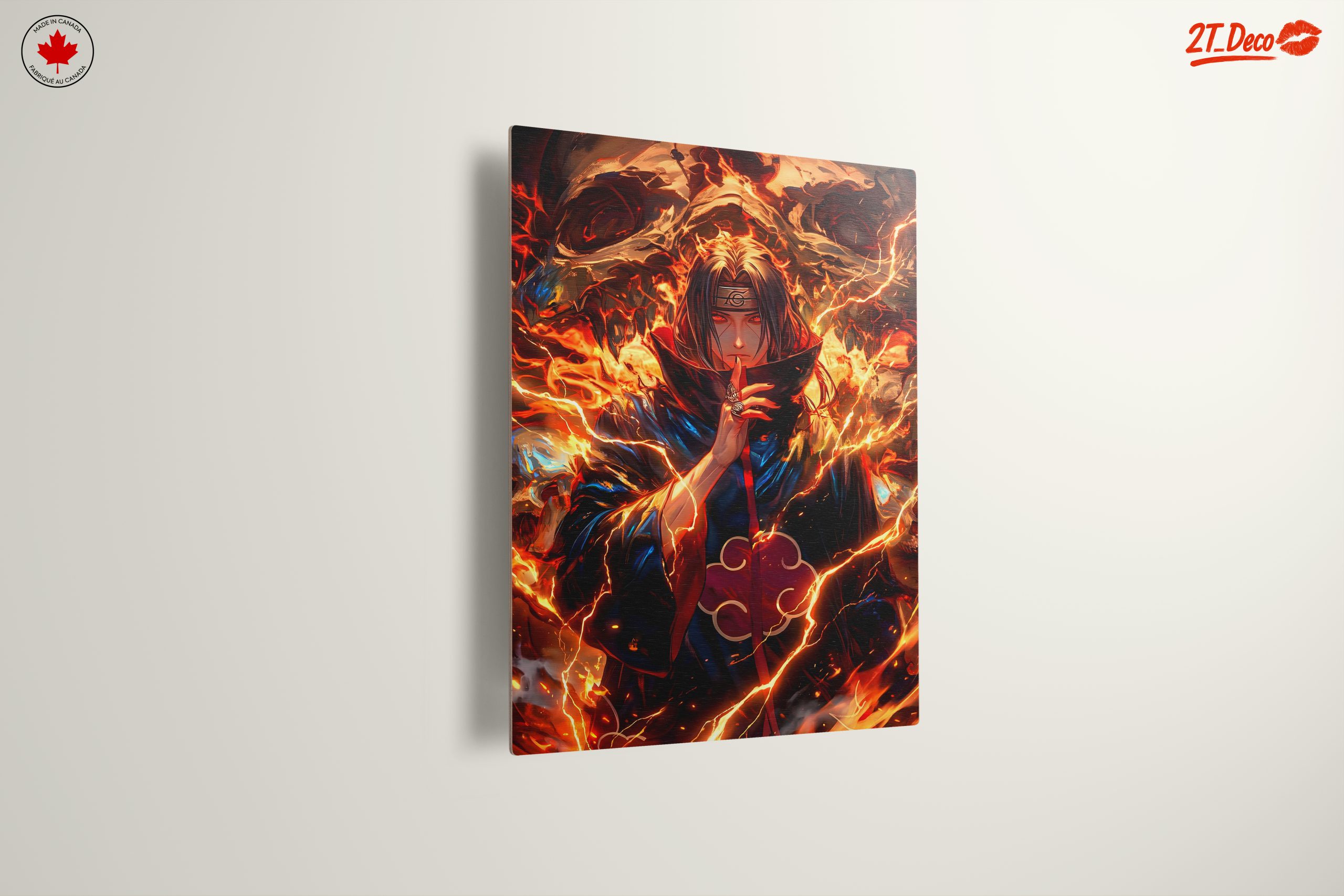 Dynamic Anime Character in Fiery Artwork - Image 13