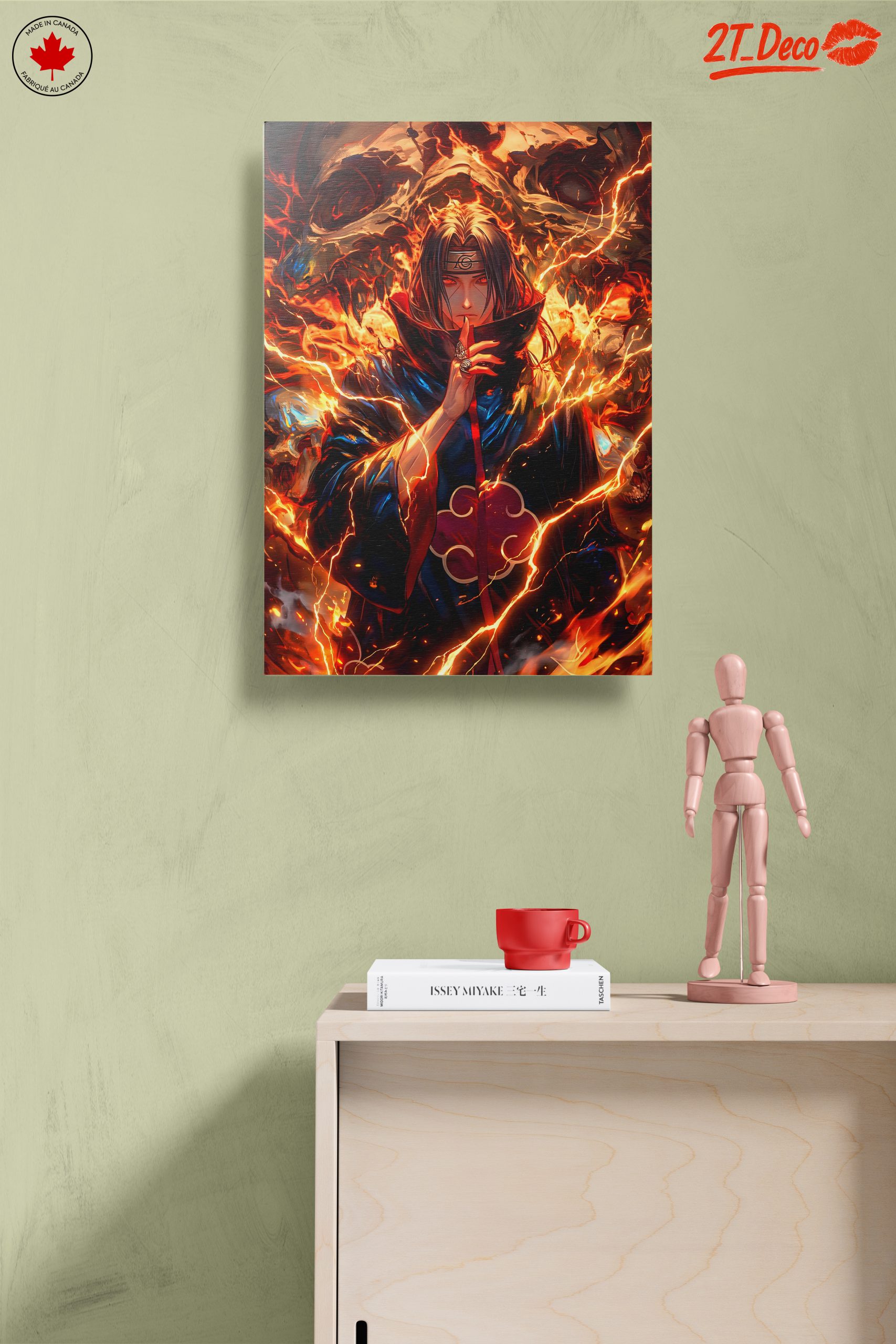 Dynamic Anime Character in Fiery Artwork - Image 14
